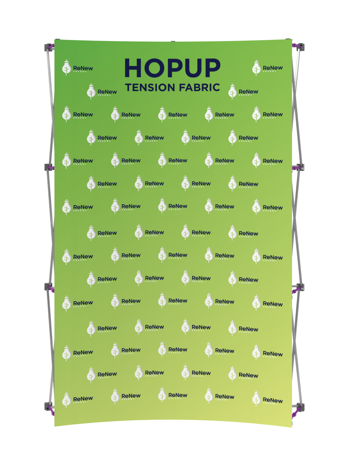 Hopup™ Curved Full Height Tension Fabric Display - 5 ft