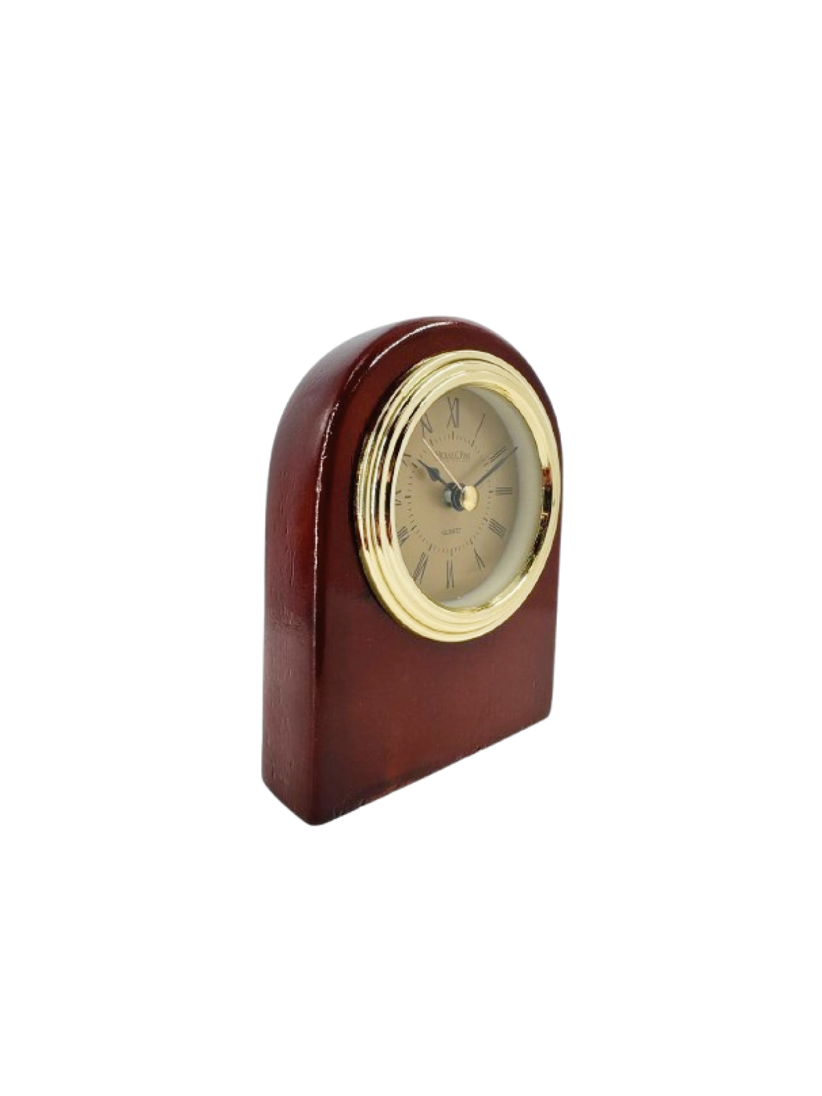 Rosewood Arch Desk Clock