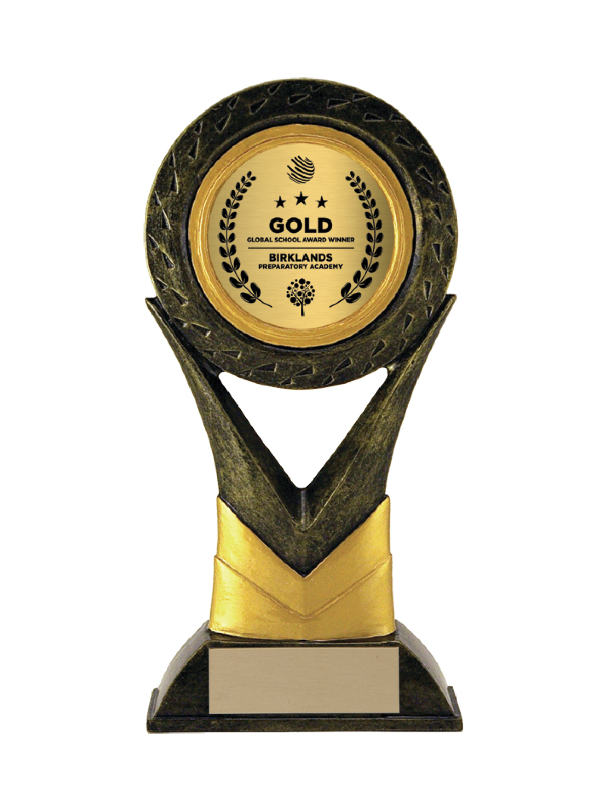 Aztec Gold Apex 2″ Medallion Holder Trophy