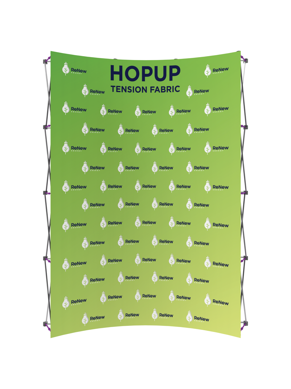 Hopup™ Curved Full Height Tension Fabric Display - 7.5 ft