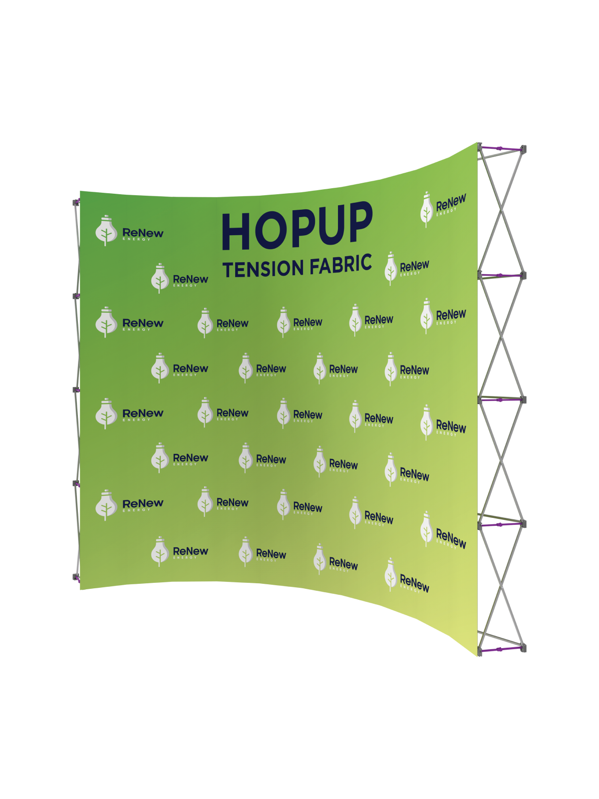 Hopup™ Curved Full Height Tension Fabric Display - 13 ft