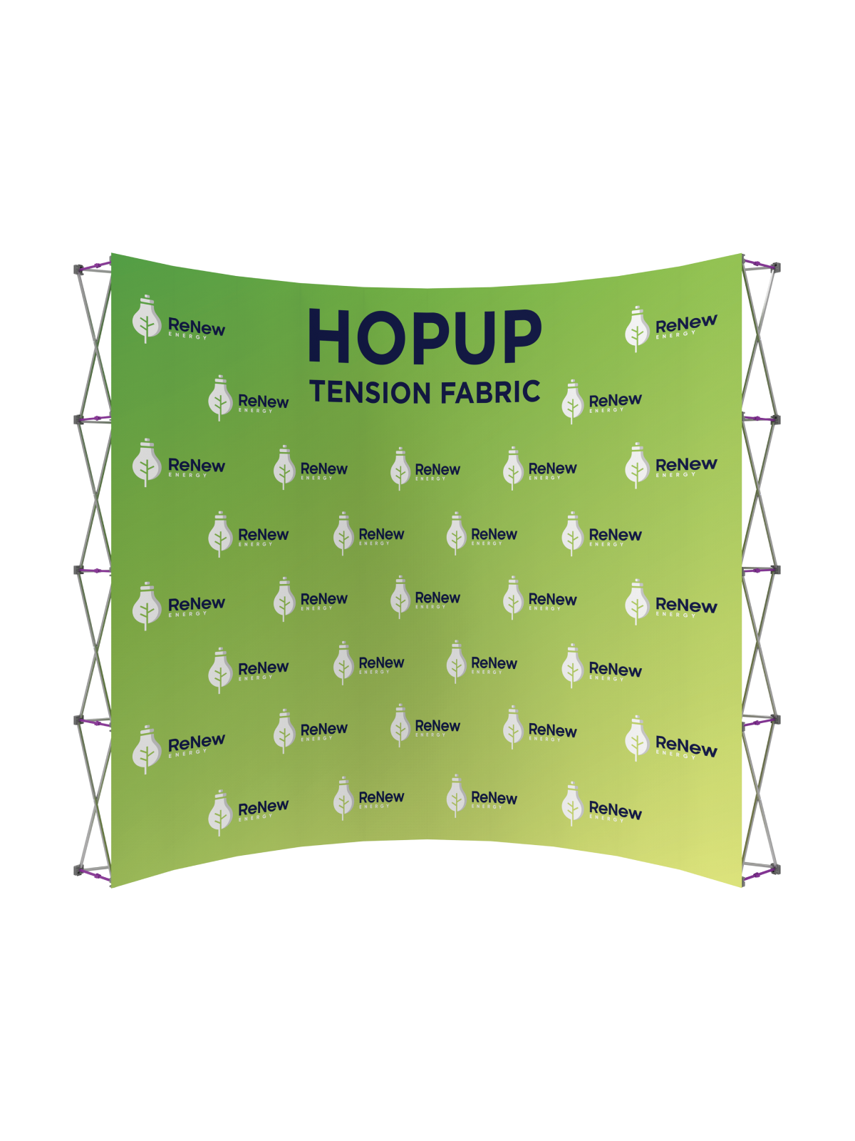 Hopup™ Curved Full Height Tension Fabric Display - 13 ft