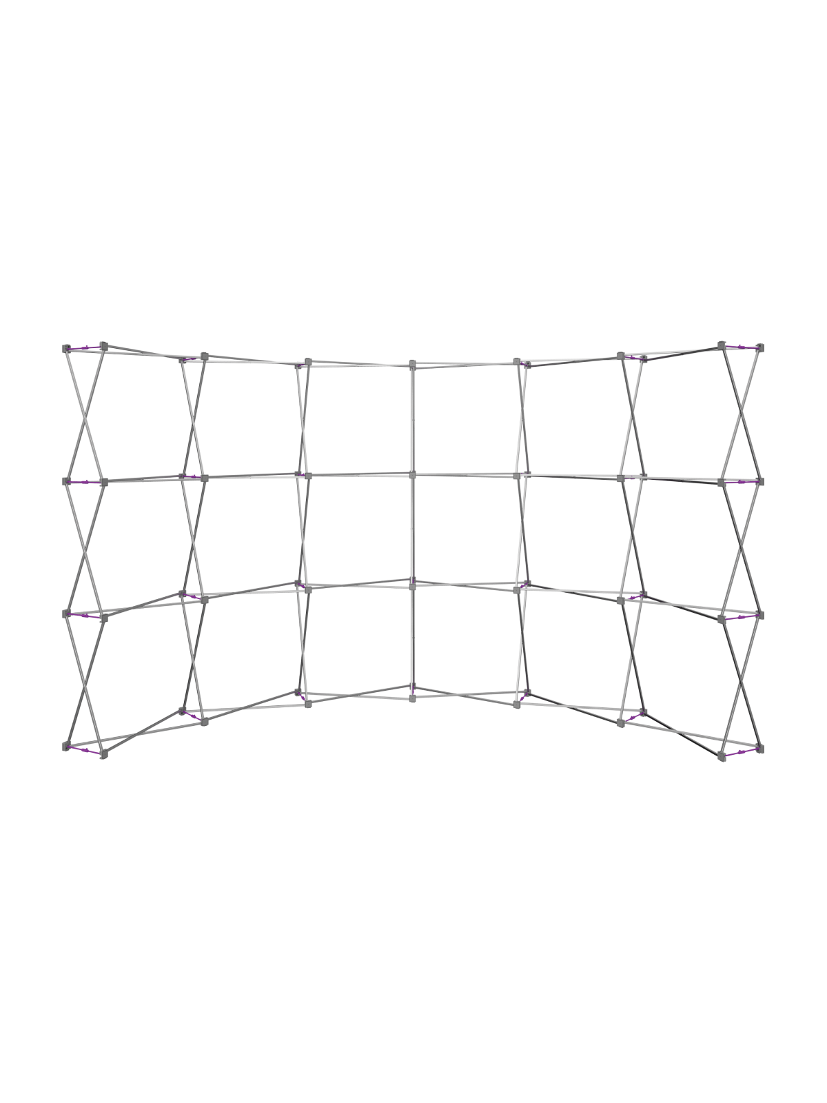 Hopup™ Curved Full Height Tension Fabric Display - 15 ft