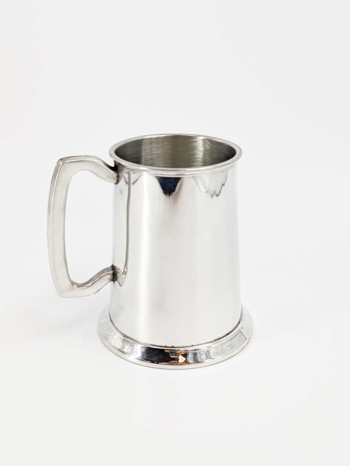 Stainless Tankard - Glass Bottom