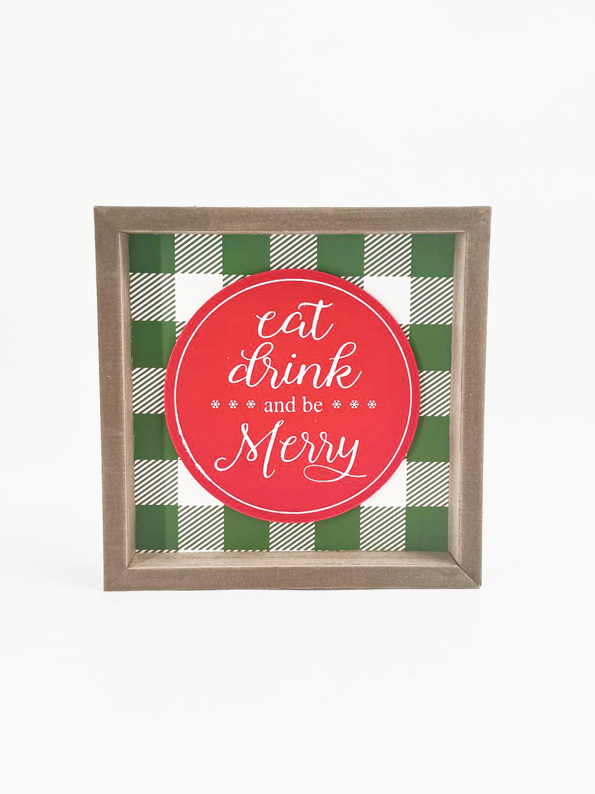 Framed Wooden Christmas Wall Signs – Assorted Holiday Designs