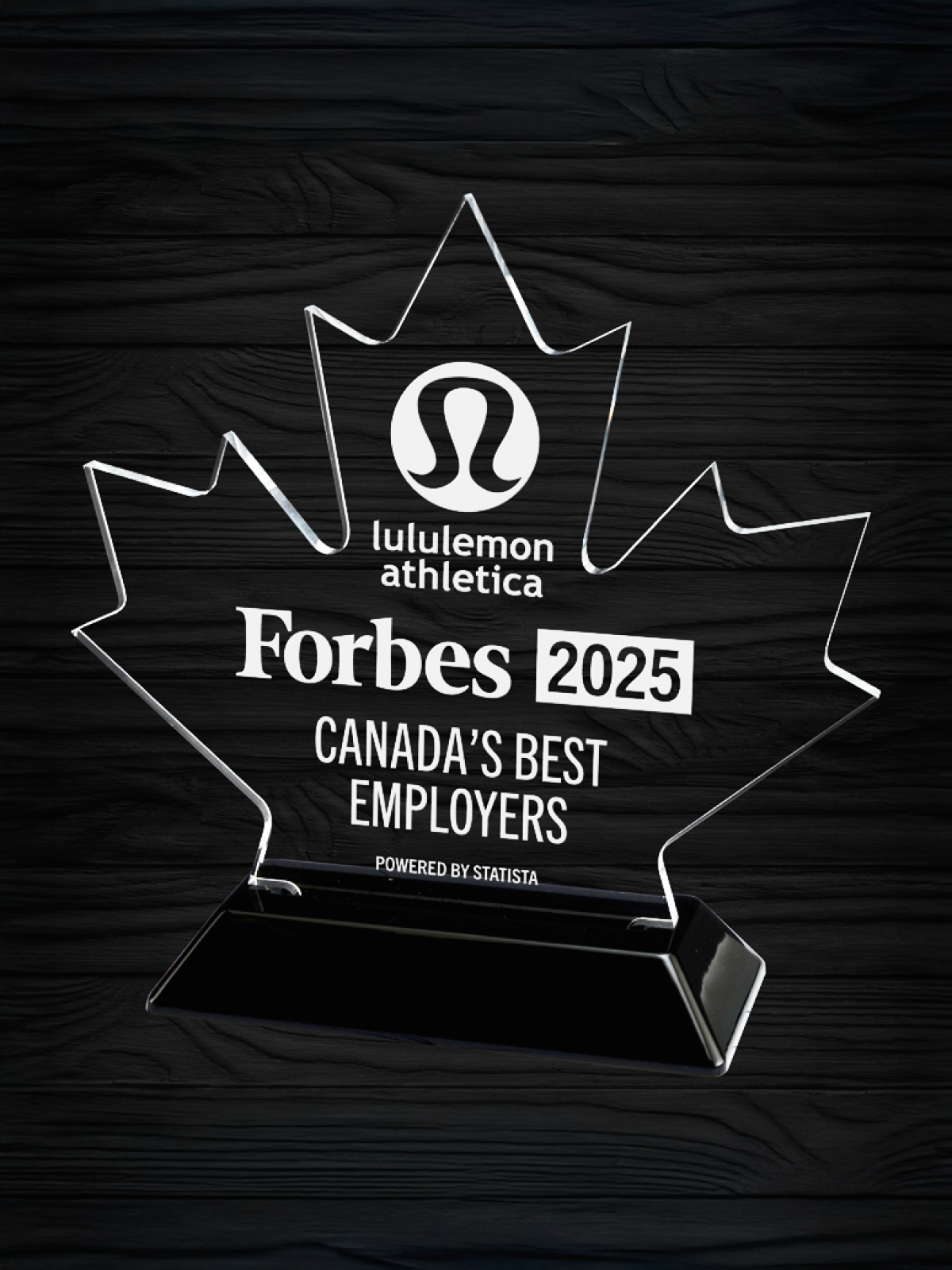 Maple Leaf Acrylic Award
