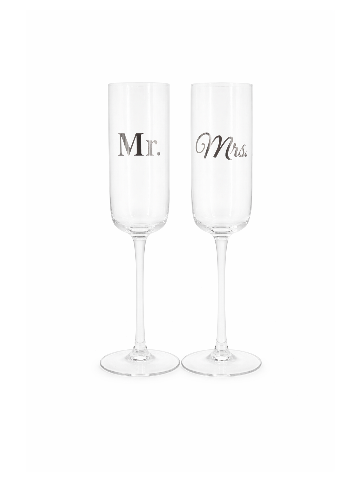 Classic Champagne Flutes – Mr. & Mrs.