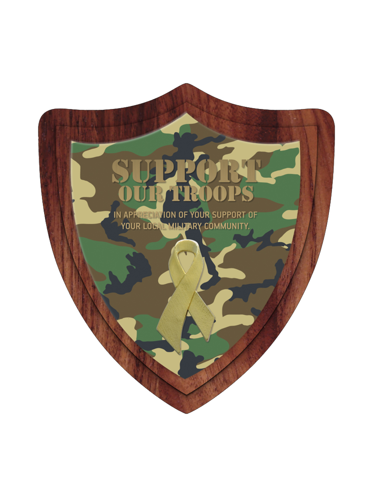 Shield Wood Plaque