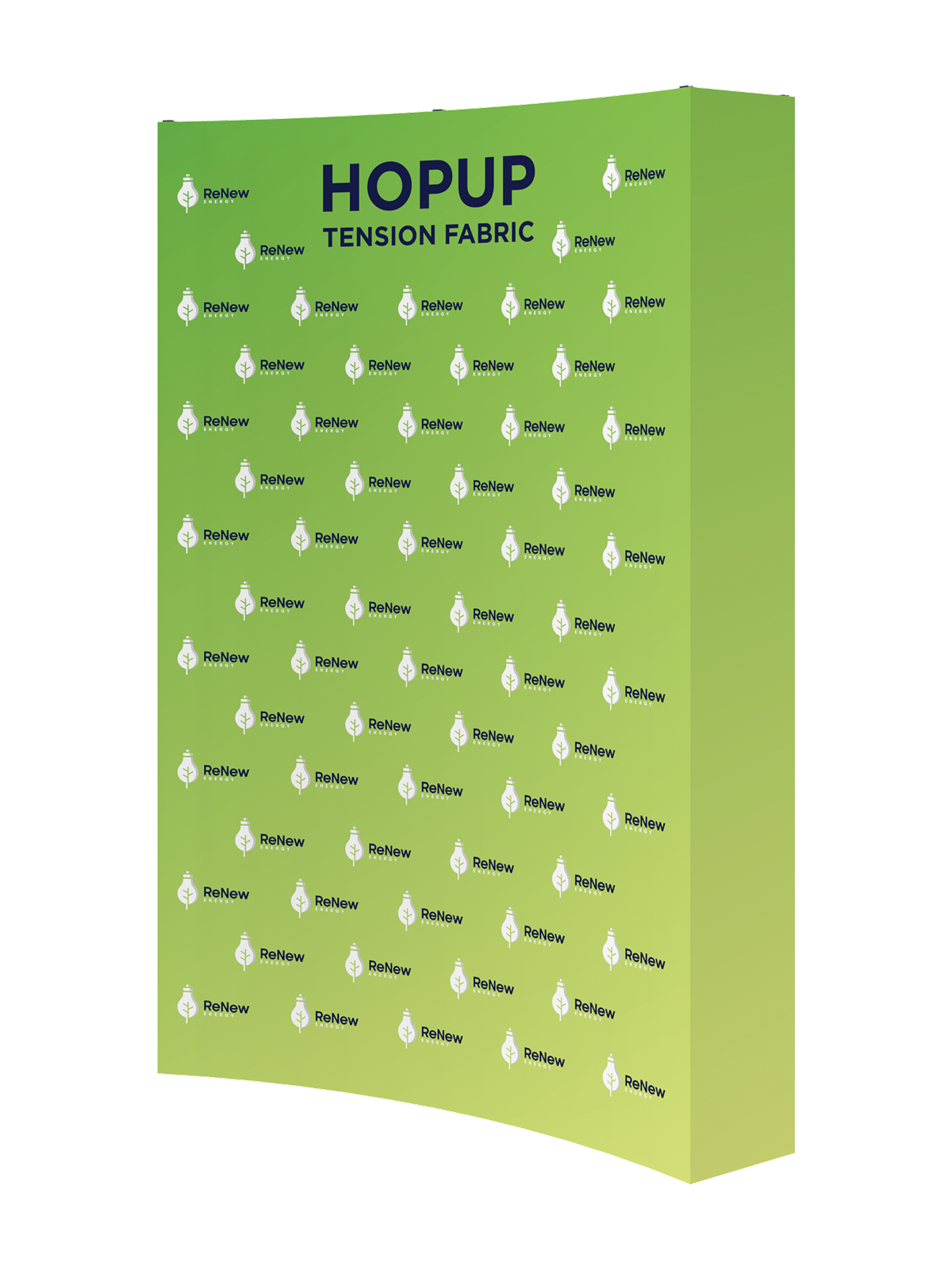 Hopup™ Curved Full Height Tension Fabric Display - 5 ft