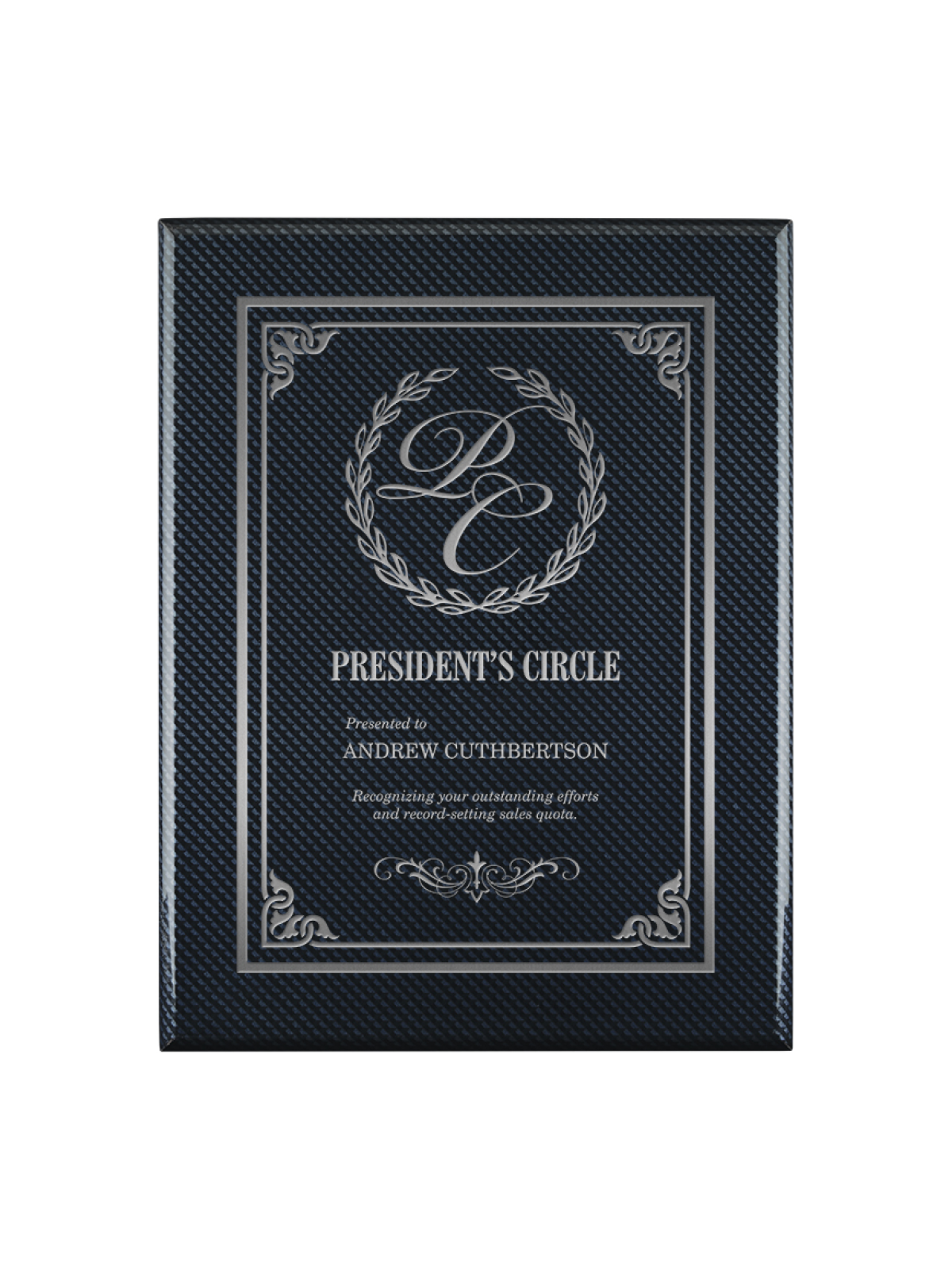 Piano Finish Plaque