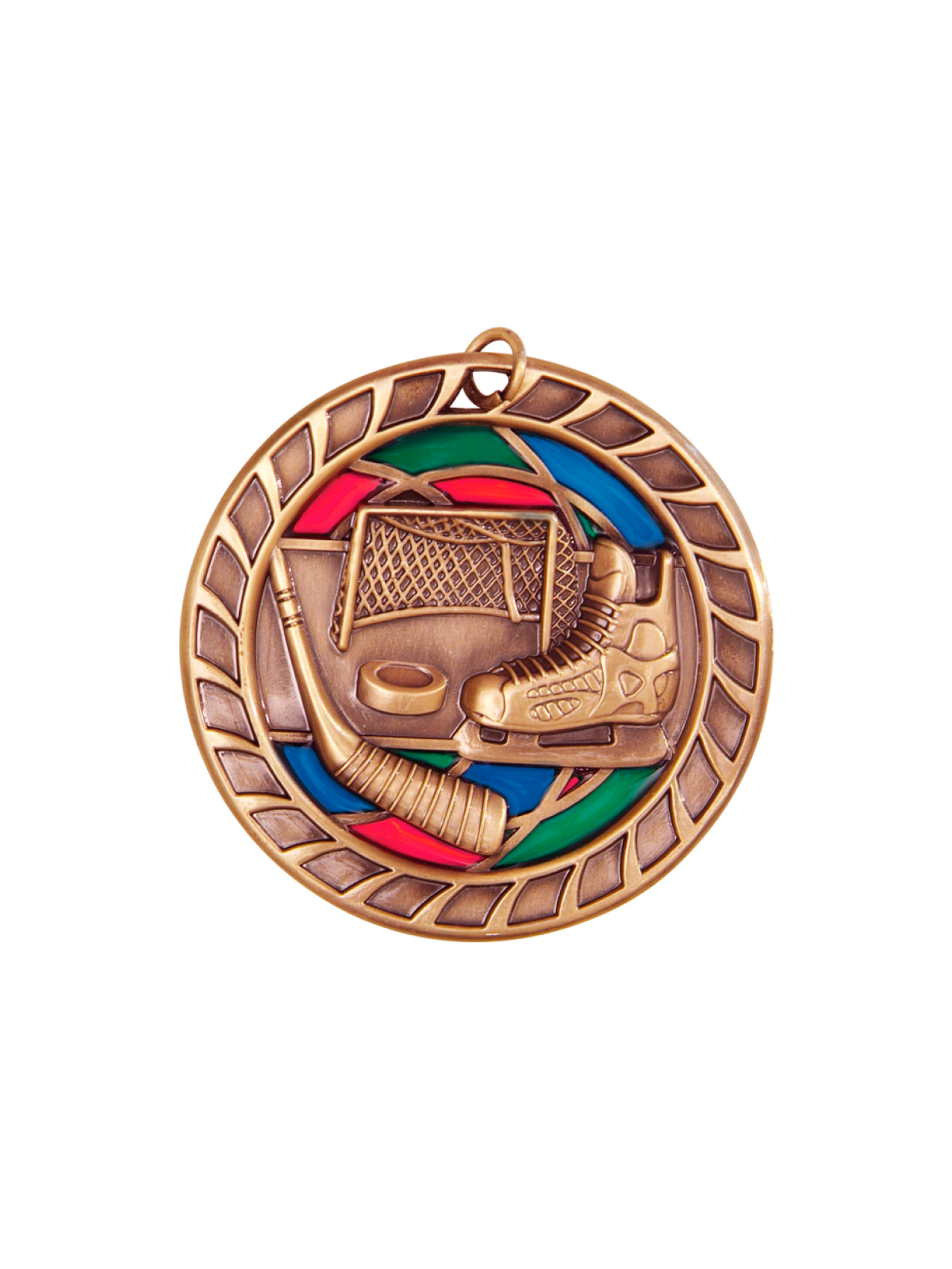 Stained Glass Medals - Hockey