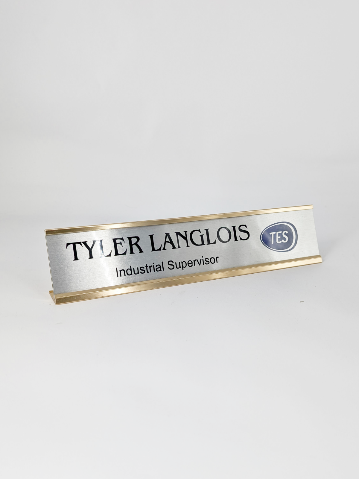 Name Plate with Desk Holder - Standard