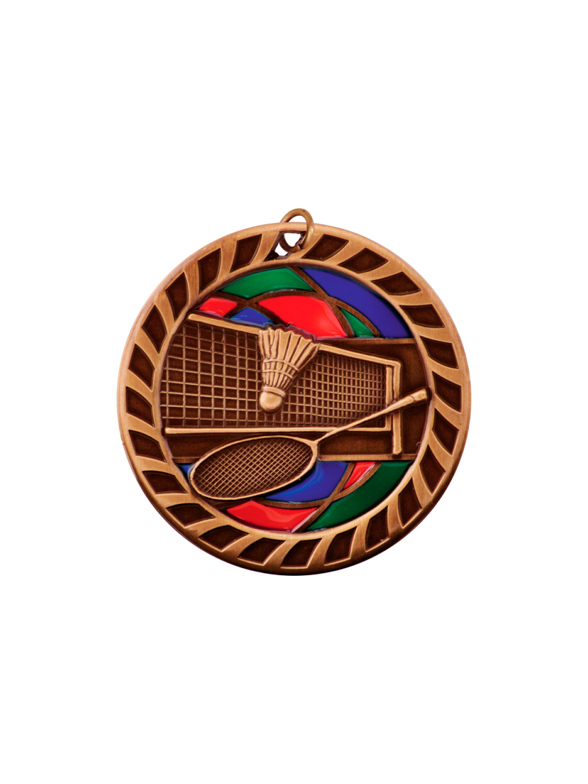 Stained Glass Medals - Badminton