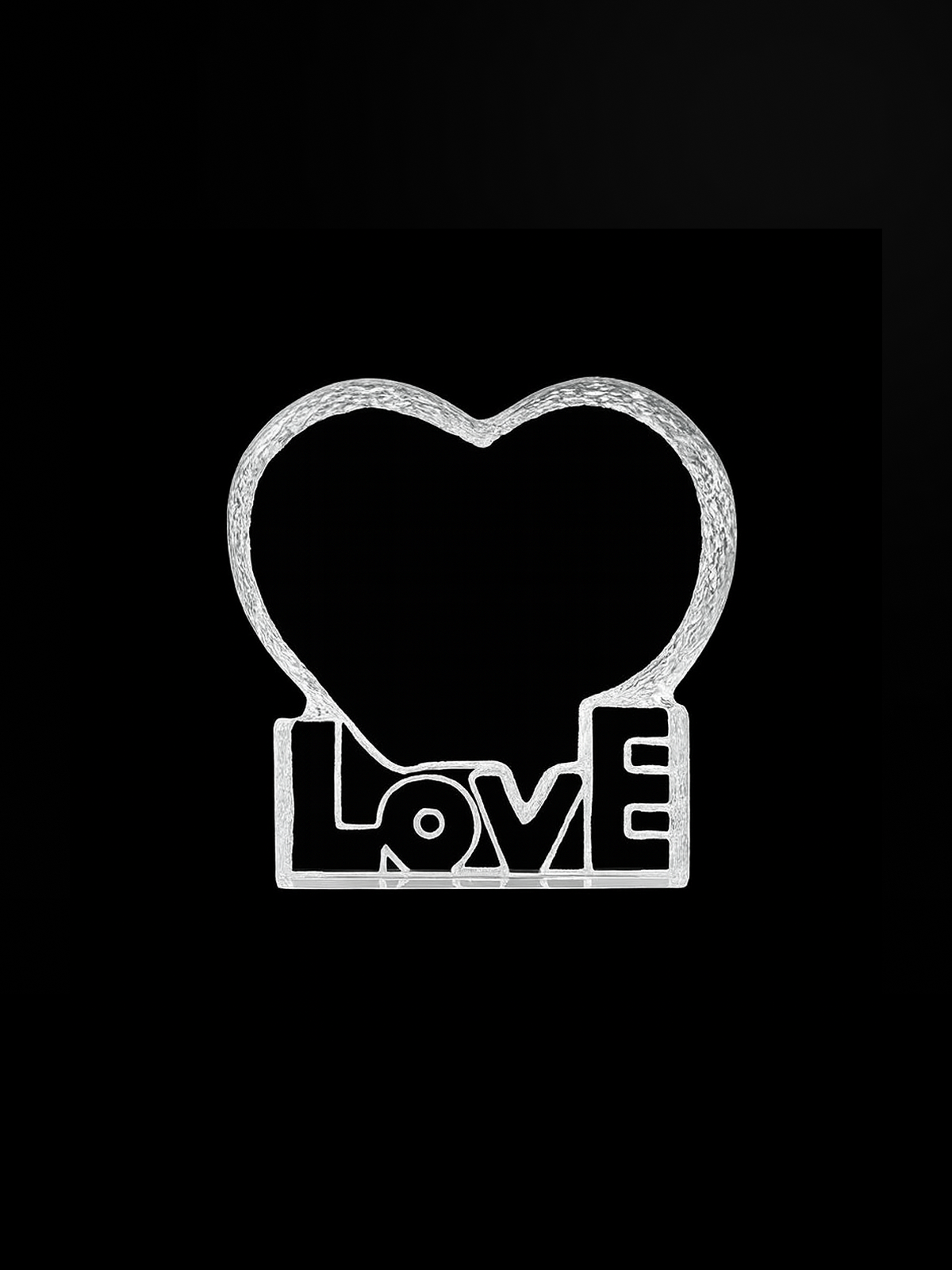 Glass Love Heart Award