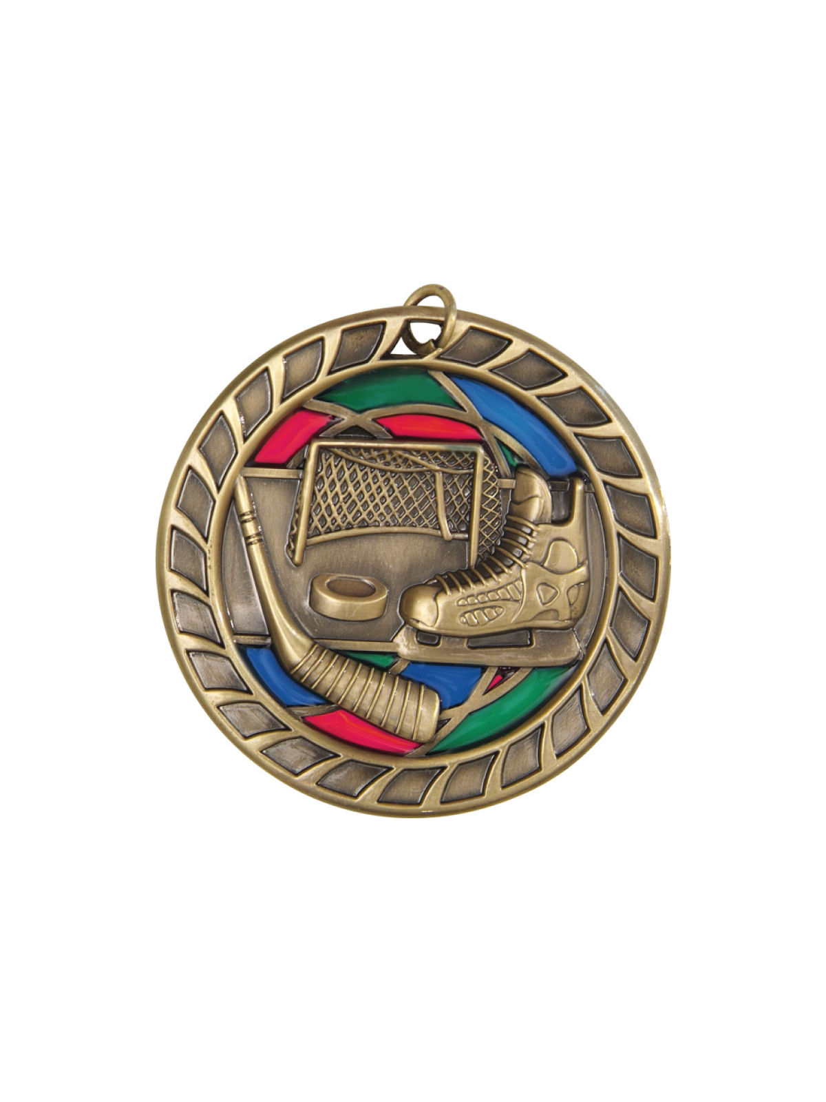 Stained Glass Medals - Hockey