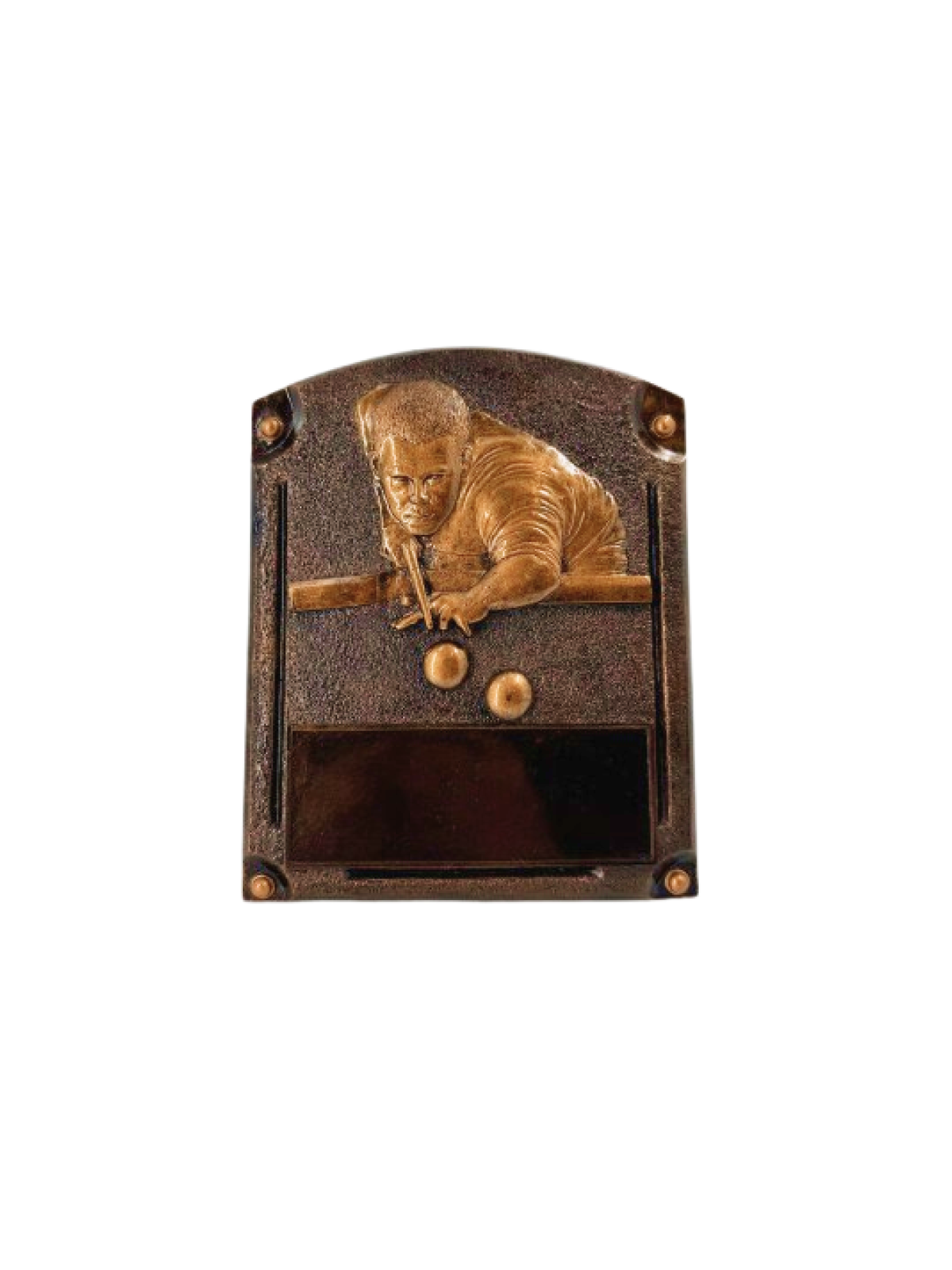 Bronze Finish Billiards Plaque Award