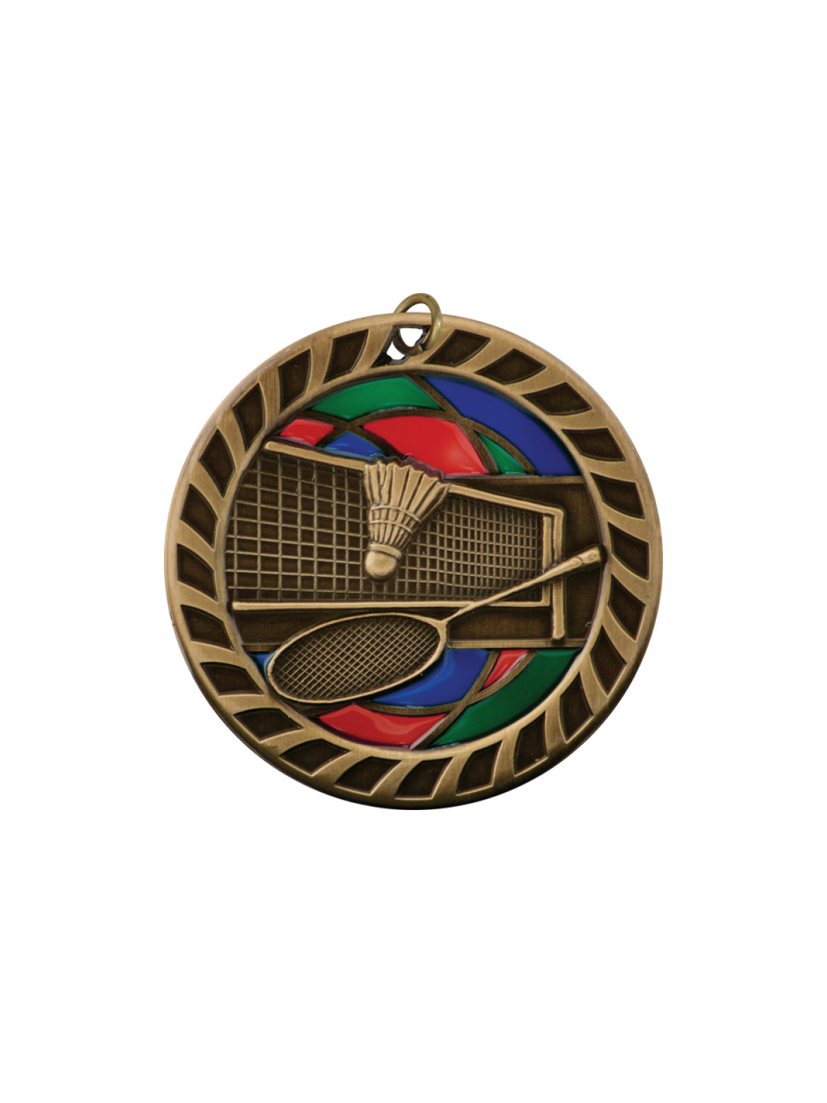 Stained Glass Medals - Badminton