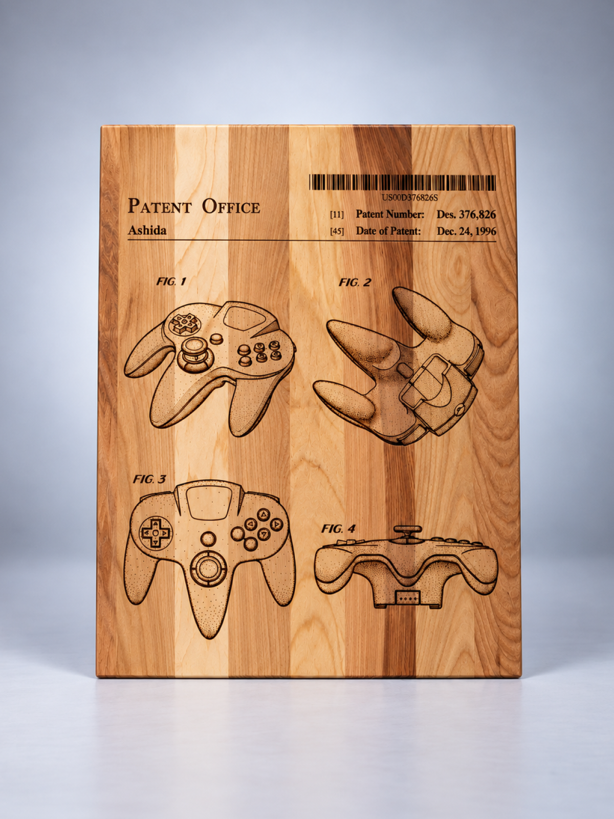 Maple Patent Board - Vintage Video Game Controller