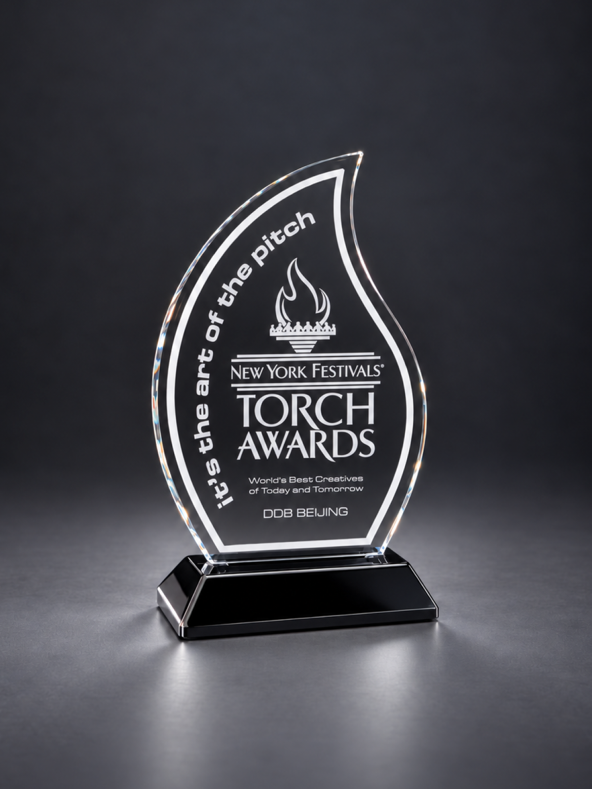 Snap-In Flame Acrylic Award