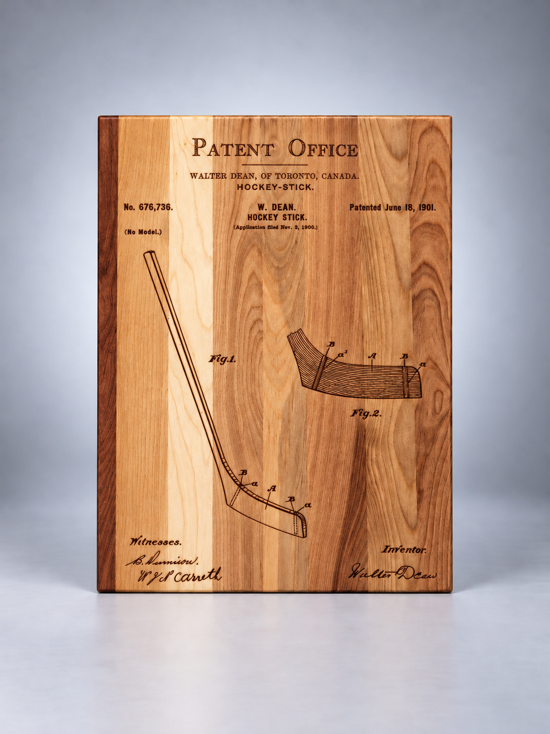 Maple Patent Board - Hockey Stick