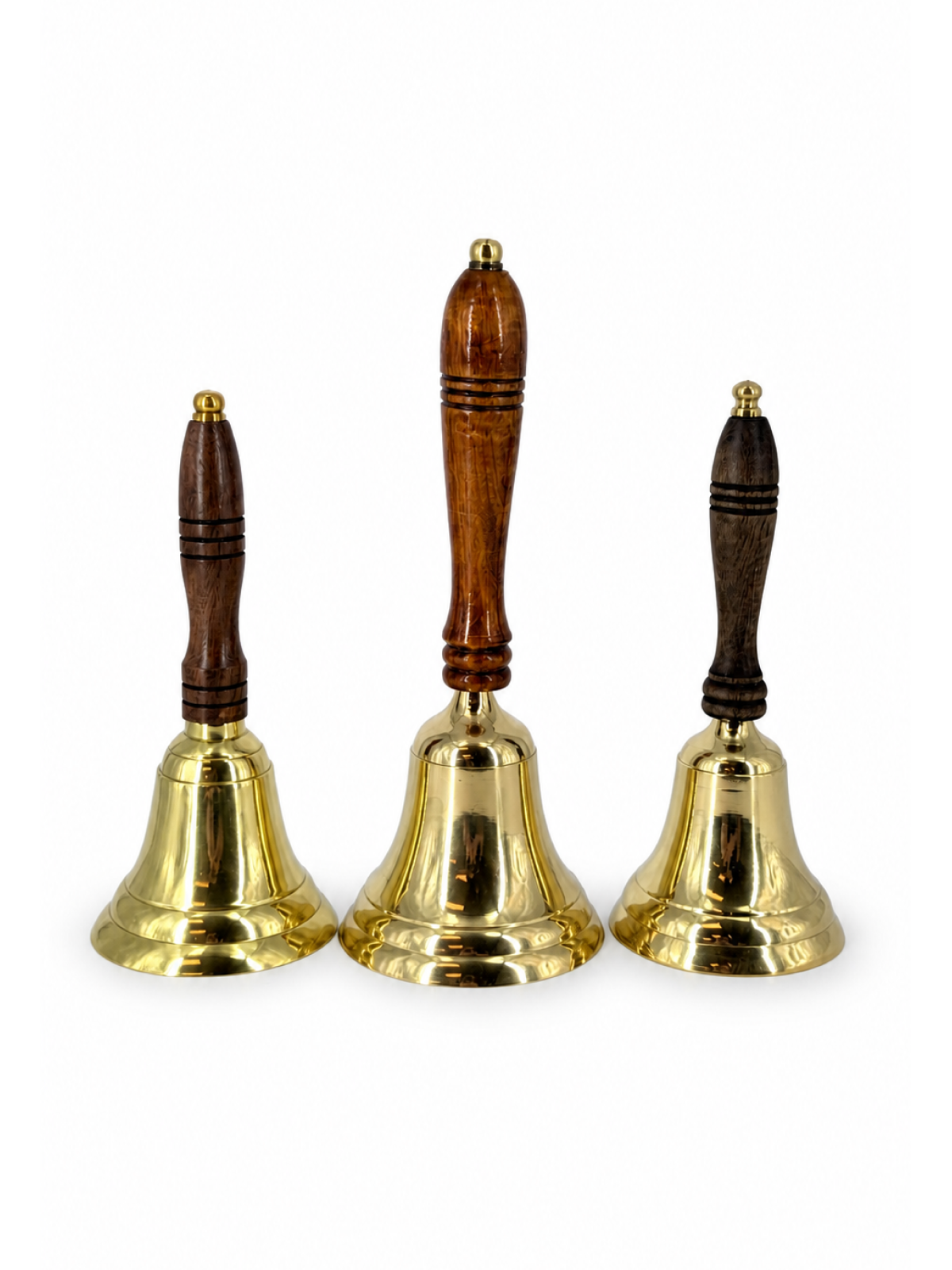 Brass Hand Bell with Wooden Handle