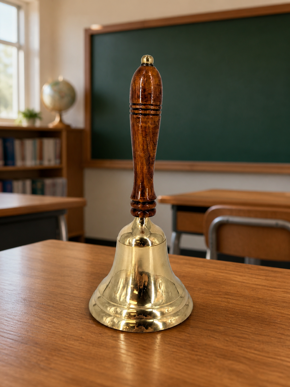 Brass Hand Bell with Wooden Handle