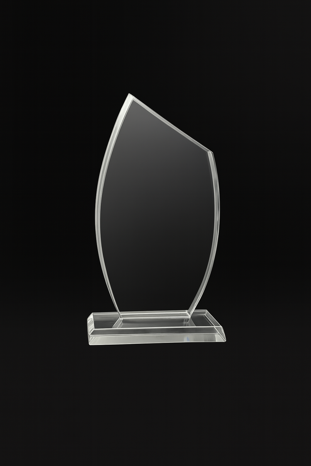Sleek Glass Flame Award