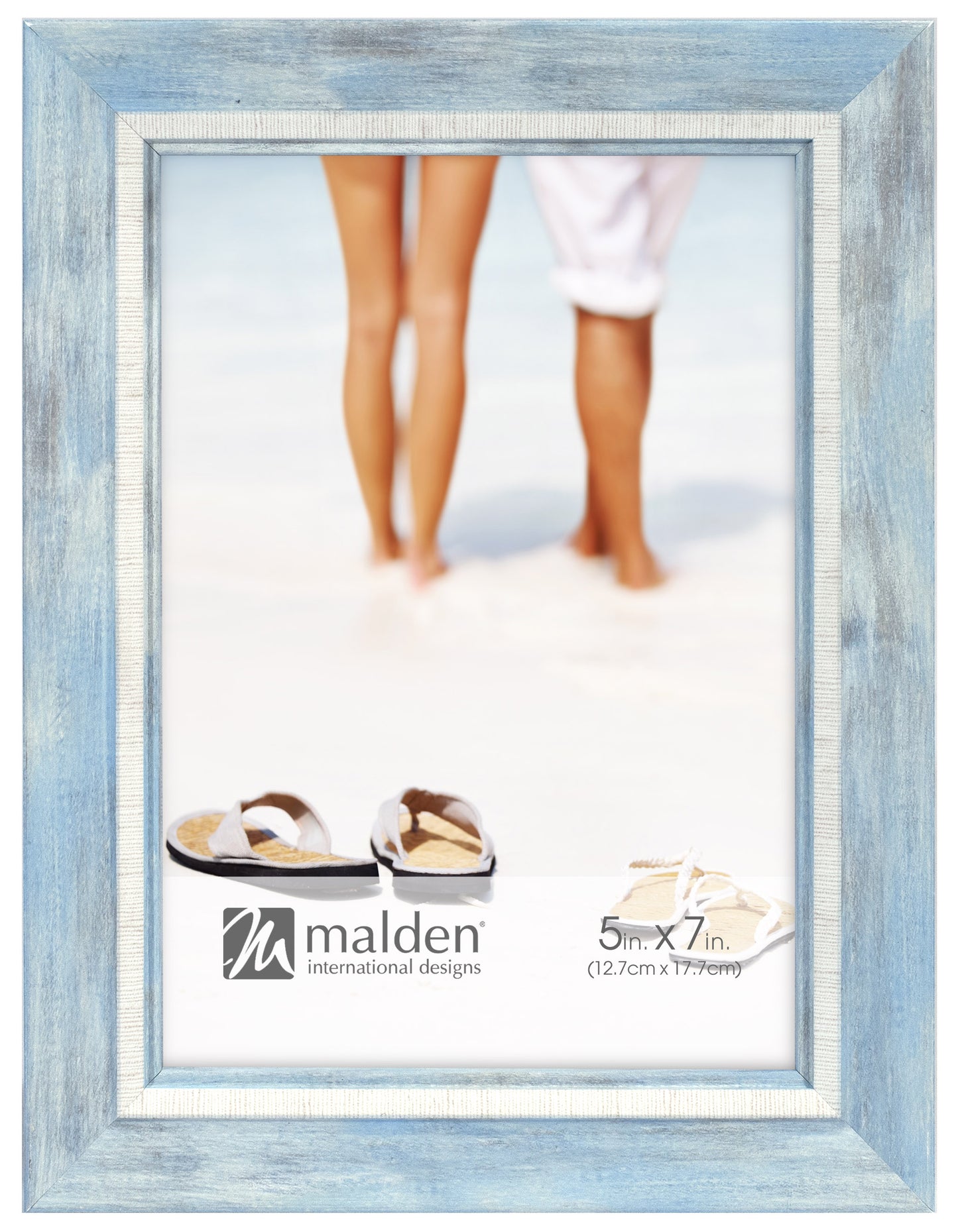 Malden 5x7 Blue and White Photo Frame