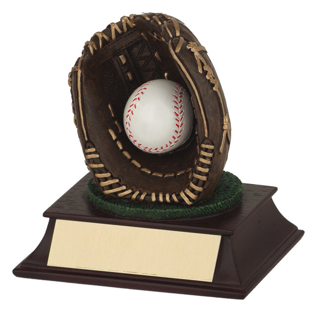 Baseball Glove & Ball Trophy